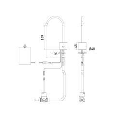 Automatic battery operated fountain tap