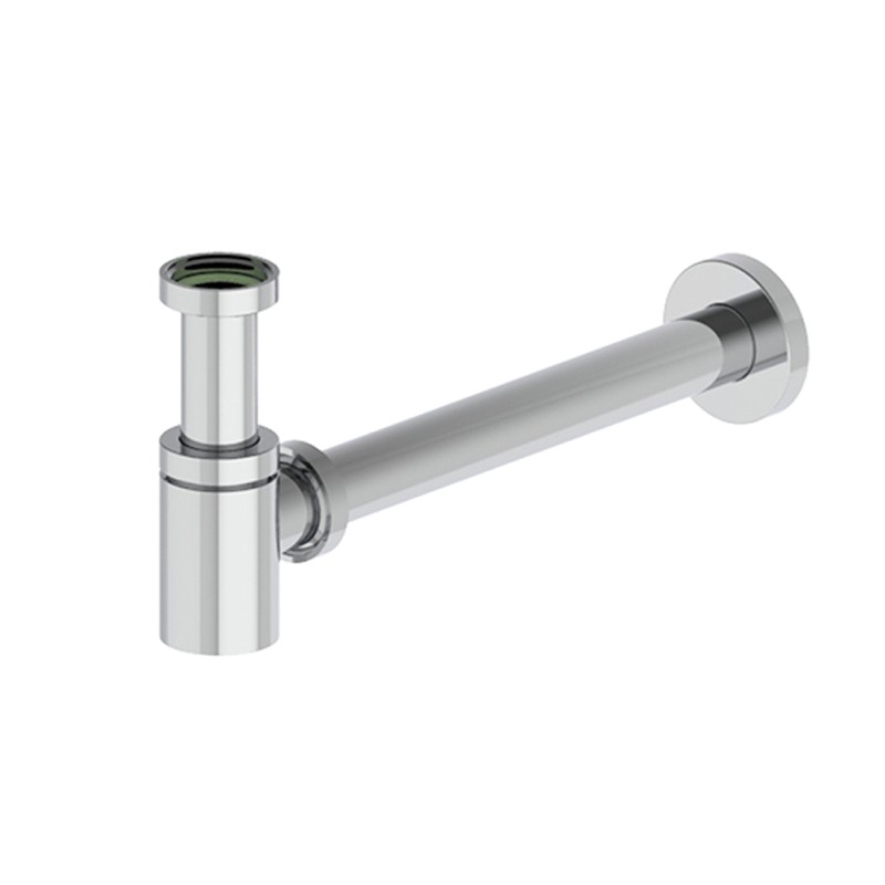Photo Siphon laiton chromé DESIGN à culot court de lavabo 1 1/4'' BS-3C