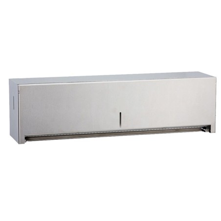 Stainless steel roll dispenser changing table pads