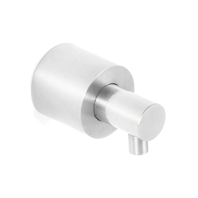 Photo Recessed soap dispenser mural push brushed finish MD-104