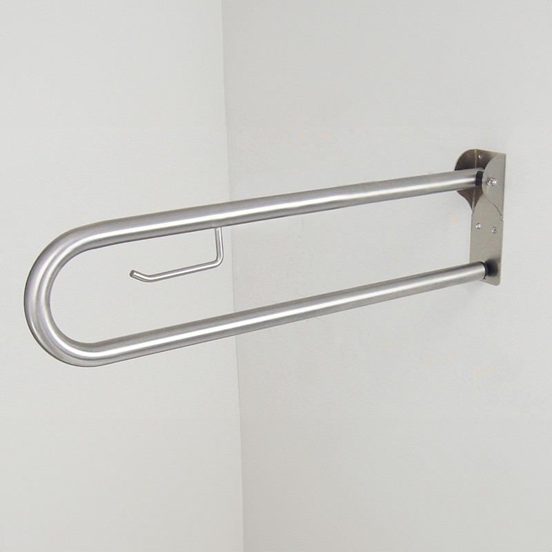 Barra elevadora retráctil de acero inoxidable para inodoro