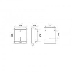 Miniature-2 Plan distributeur de papier avec fenêtre de contrôle EM-03