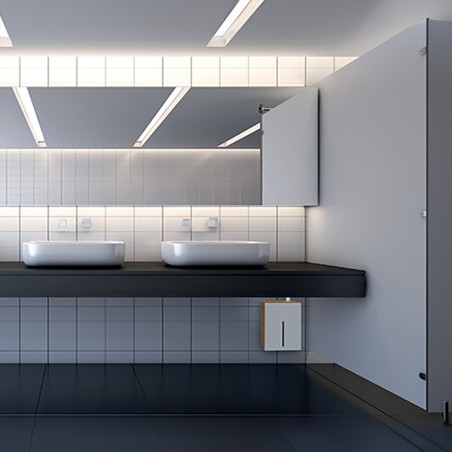 Meuble design et moderne sous lavabo, pour alimentation multiple de savon