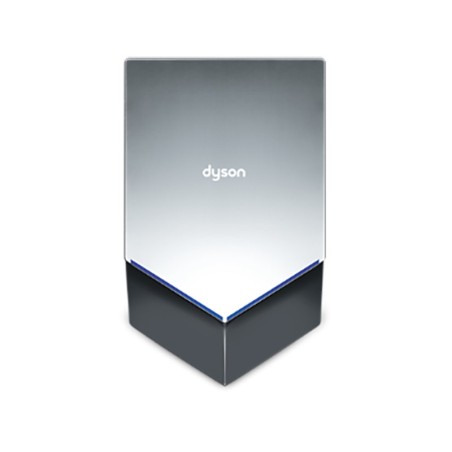 Slim and compact hand dryer, Nickel color polycarbonate