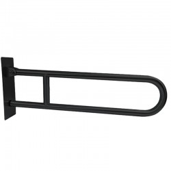 Miniature-4 Barra de apoyo plegable enacabado negro mate sin portarrollos IB-005-S