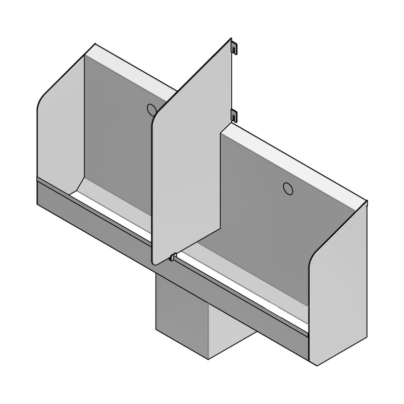 Photo Stainless steel separator for collective urinal SPN-SEP