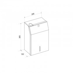 Miniature-1 Plan support savon en acier inoxydable avec serrure encastrée MD-05