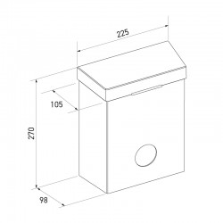 Miniature-1 Plano de basura para la higiena femenina MKS-304