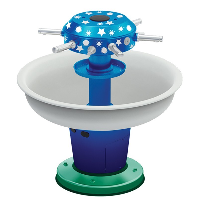 Lavabo école maternelle sur pied avec option décor Etoiles et robinets sans contact