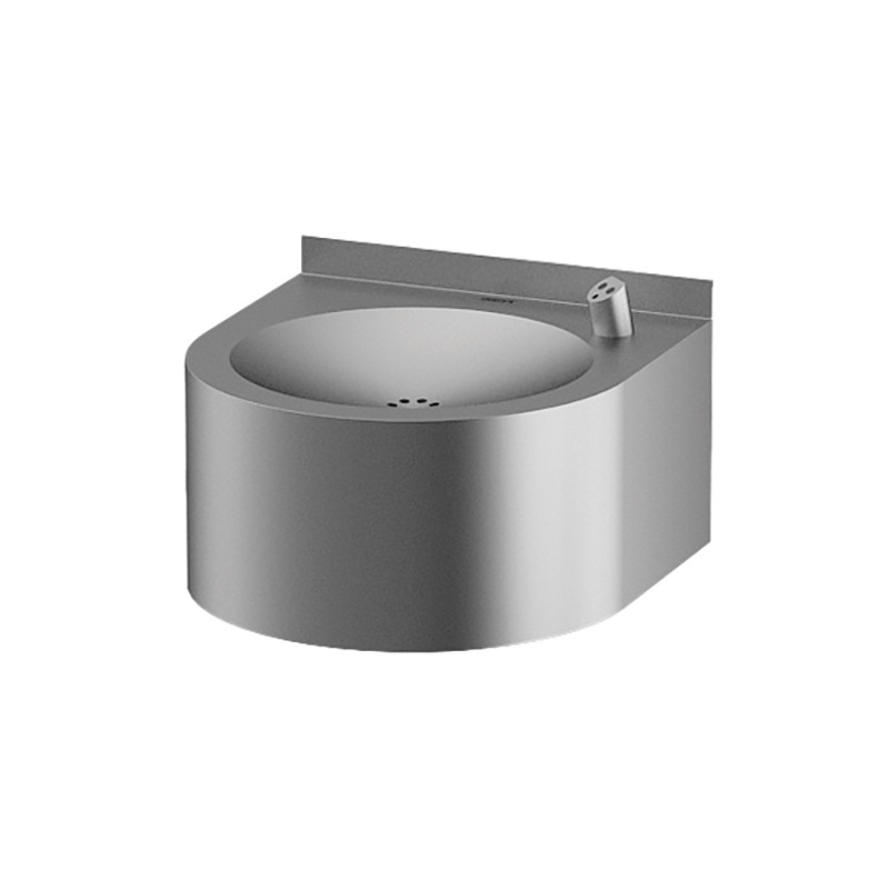Photo Fontaine à boire automatique inox mural pour collectivités, sans contact FB-004ET