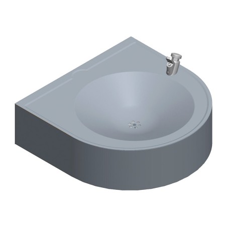 Fuente de beber inox completamente cerrada
