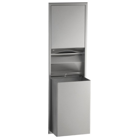 Combinado empotrado inox convertible dispensador de toallas y papelera - SUPRATECH