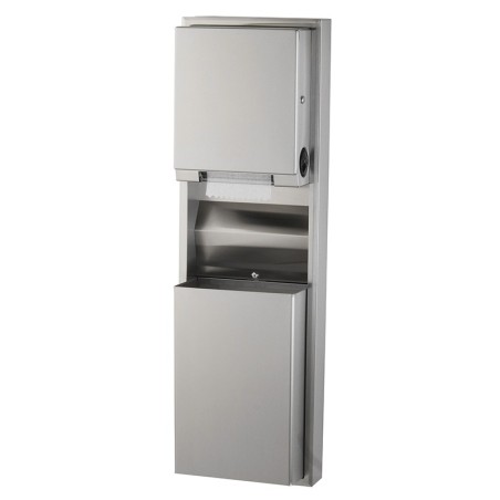 Distributeur essuie-mains et poubelle 45L modifiables