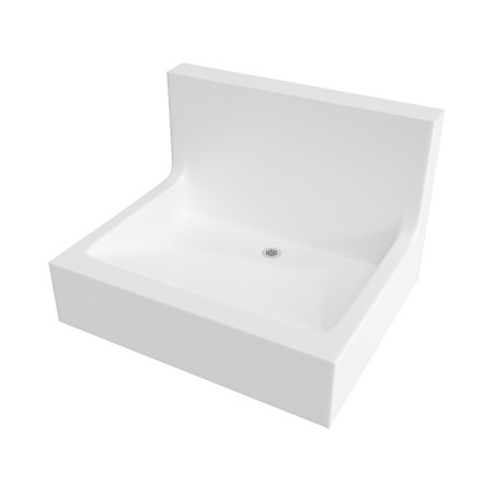 Lavabo TURONE avec crédence 600 mm PMR