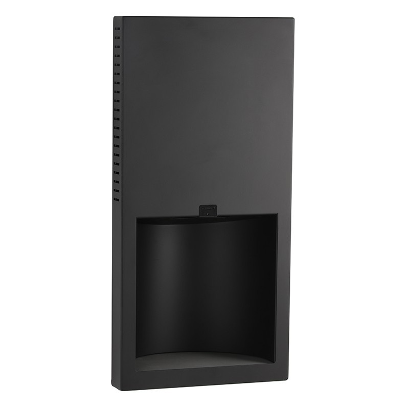 Sèche-mains design encastré noir mat automatique