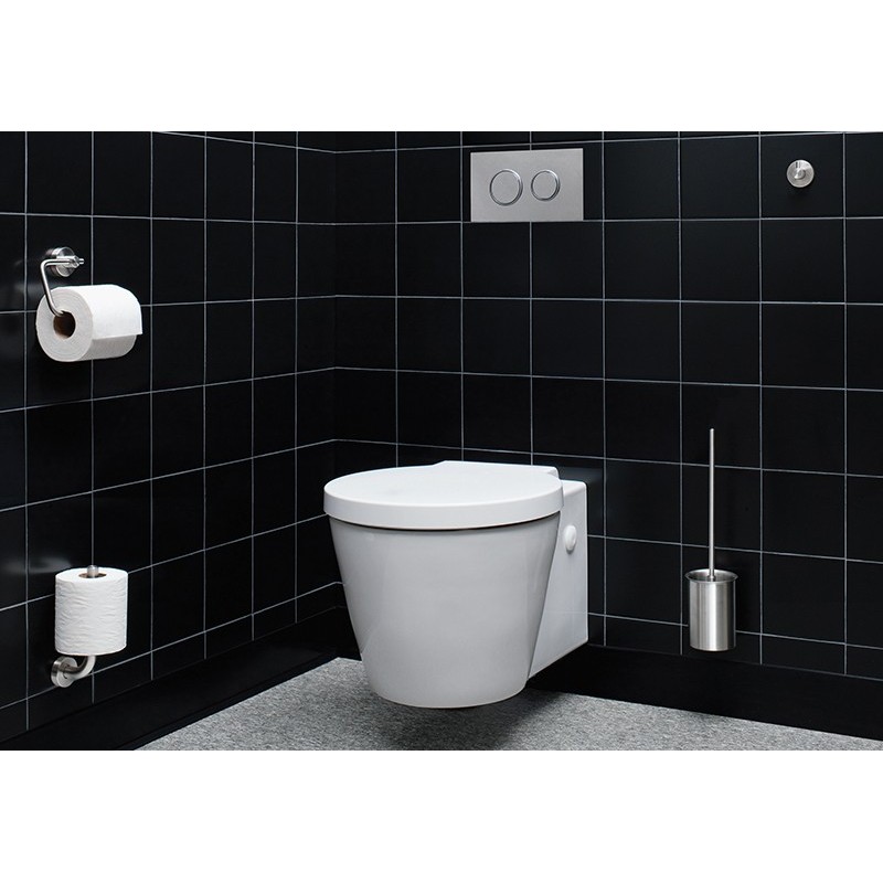 High-end design and robust stainless steel sanitary accessories for public areas