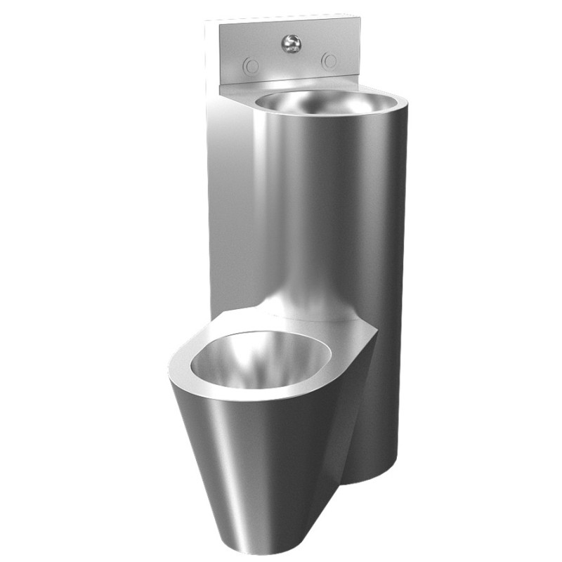 Combinado inodoro a suelo y lavabo inox COMBINEO - SUPRATECH