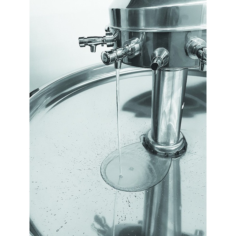 Lavabo fontaine inox avec distributeurs de savon