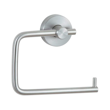Porte-rouleau papier WC domestique en inox réversible