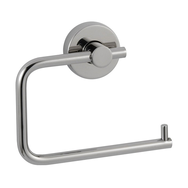 Porte-rouleau papier WC domestique en inox réversible Porte-rouleau papier WC domestique en inox réversible