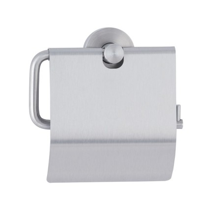 Portarollo papel higiénico inox de pared NEOX con tapa - SUPRATECH