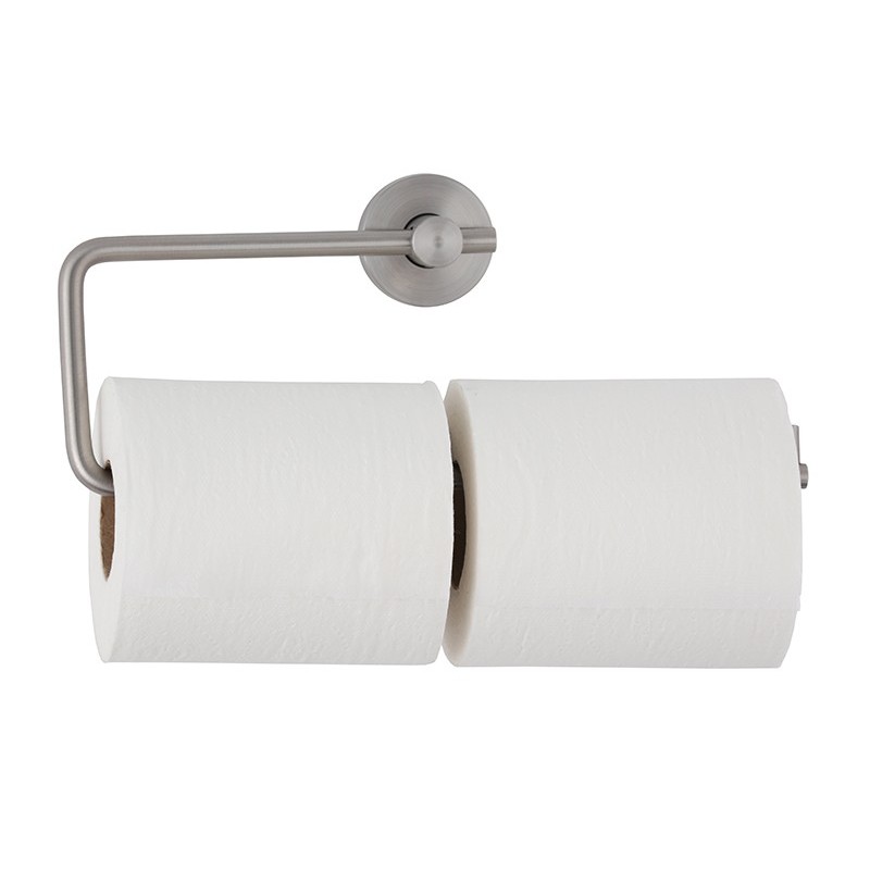 Doble portarollo papel higiénico inox de pared NEOX - SUPRATECH