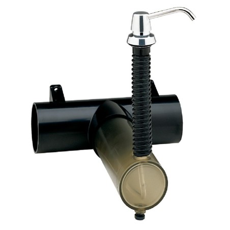 Soap dispenser with large capacity tank and visible level