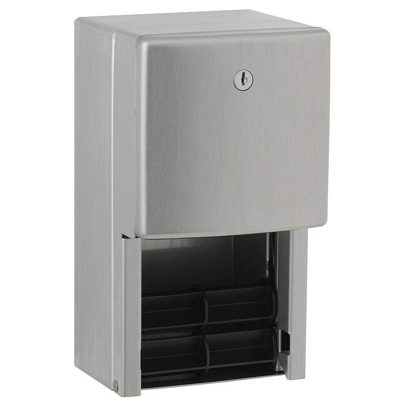 Doble portarrollo papel higiénico inox NOVA de pared - SUPRATECH