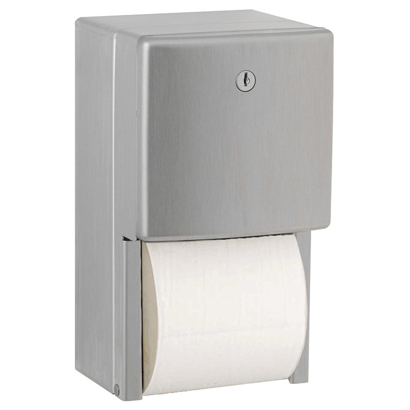 Photo Stainless steel double toilet paper roll holder BO-4288
