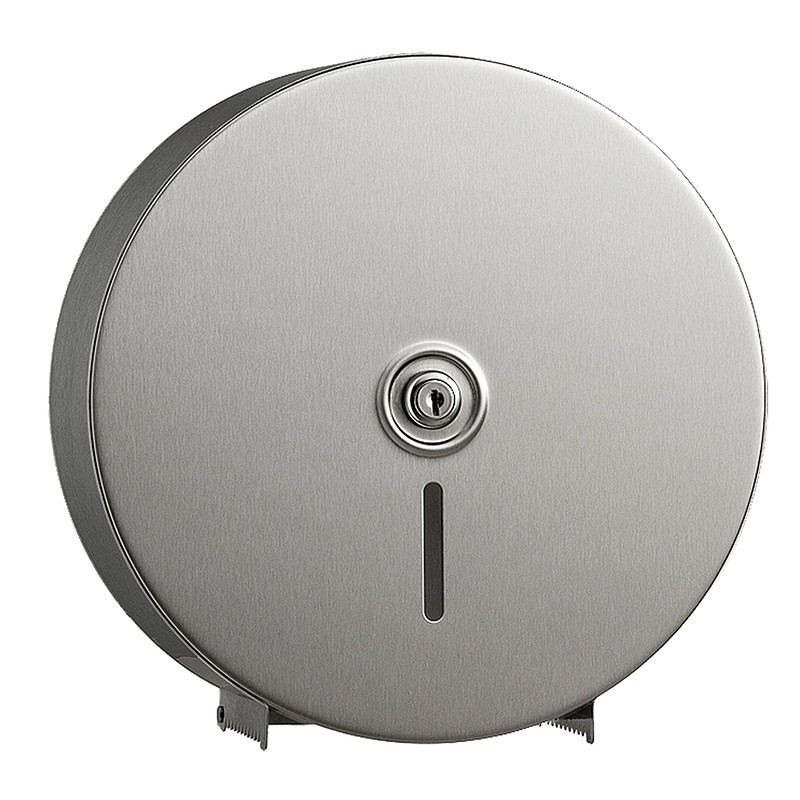 Photo Stainless steel toilet paper dispenser with key lock BO-2890