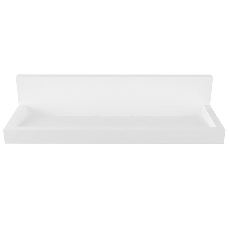 RIVAGE design wall-mounted washbasin in Solid Surface for communities