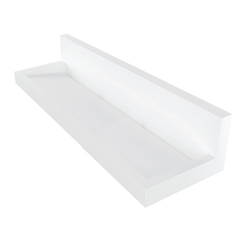 RIVAGE design wall-mounted washbasin in Solid Surface for communities