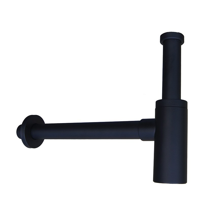 Sifón de lavabo inox negro mate - SUPRATECH