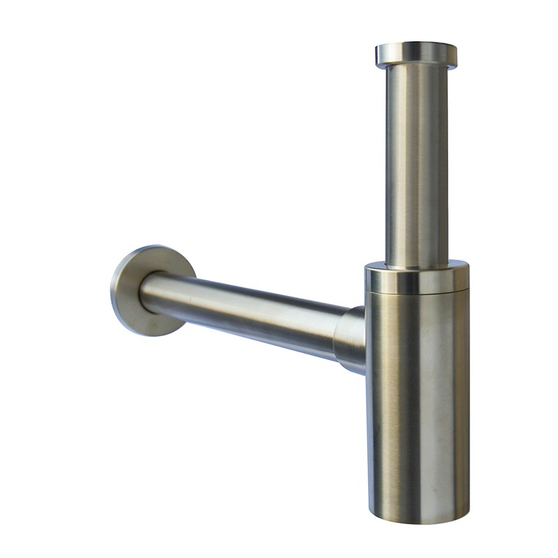 Photo Siphon lavabo design finition doré mat BS-9G