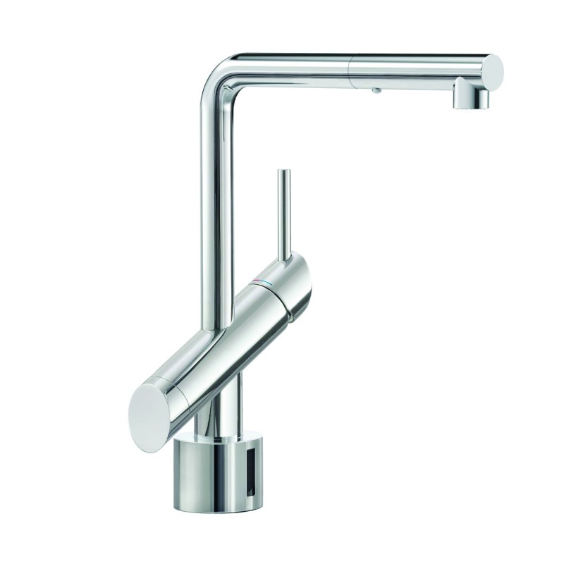 Photo Automatic kitchen faucet with mixing tap PUREA long spout REW-05