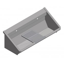 Miniature-6 Stainless steel communal sink with optional support grid or drainer INTER-1-100