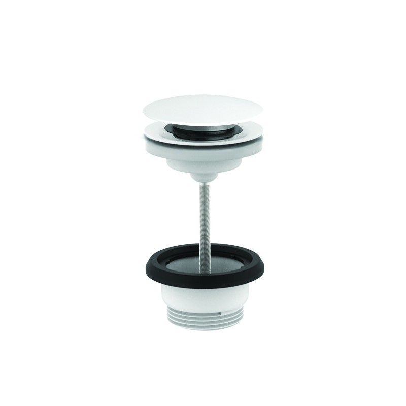 Photo Bonde vasque ou lavabo blanc mat S-12B