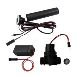Kit robinet lavabo sans contact incluant détection IR encastrable, électrovanne 1/2'' et boitier pile 9V