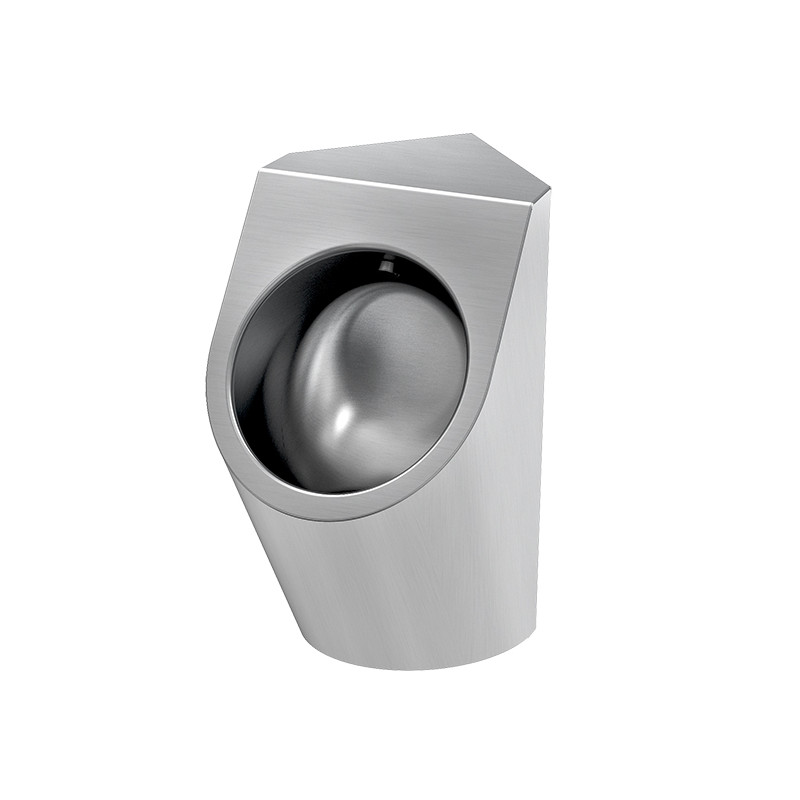 Photo URBA stainless steel corner urinal UR-11A-TH