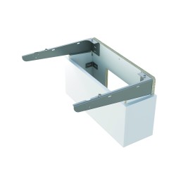 Sink support with skirt siphon cover Sink support with skirt siphon cover