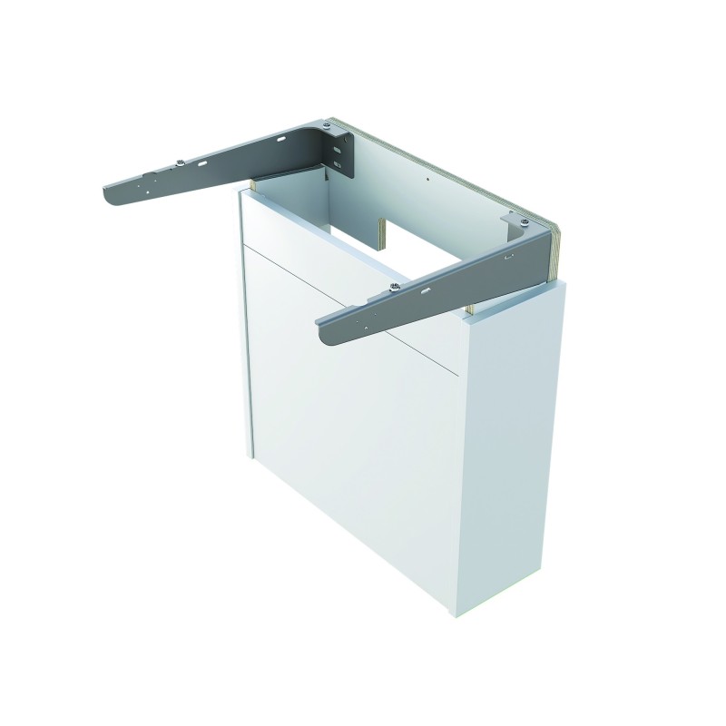 Soporte mural para encimera con lavabo con puerta(s) y repisa(s)