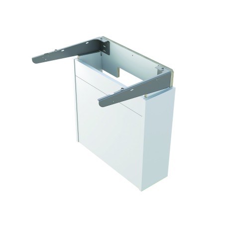 Support mural pour plan-vasque avec porte(s) et consoles