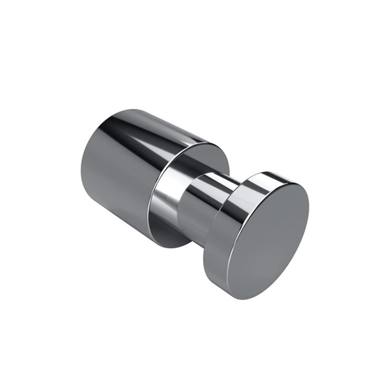 Photo Sleek and robust coat hook in chrome-plated brass, concealed fixings AM-22