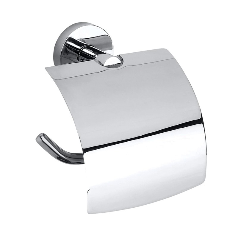 Photo Wall-mounted toilet paper holder with protective cover AM-05