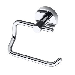Screw-mounted brass toilet roll holder, right side