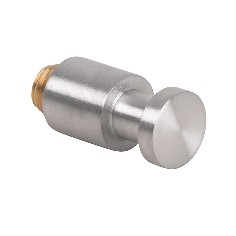 Photo Porte manteau sobre et robuste en inox finition brossée, fixations invisibles AM-22-S