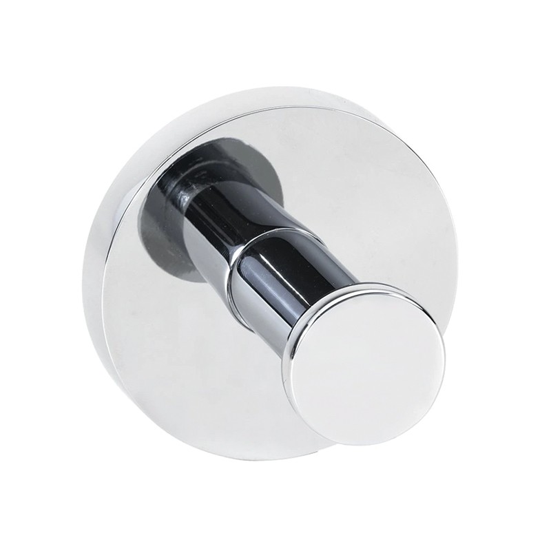 Photo Single chrome-plated brass coat hook AM-24