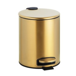Poubelle 5L à fermeture silencieuse en inox PVD doré mat Antique bronze Poubelle 5L à fermeture silencieuse en inox PVD doré mat Antique bronze