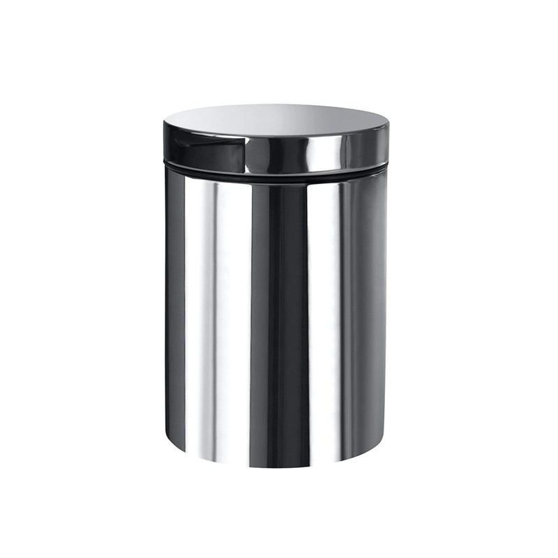 Mini corbeille 3L en acier inoxydable finition brillante