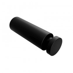 Miniature-0 Porte manteau simple et robuste en laiton, finition noir mat AM-20-N